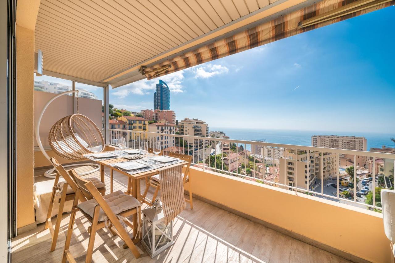 Апартаменты Monaco Border, Sea View, Terrace, Free Parking Босолей Экстерьер фото